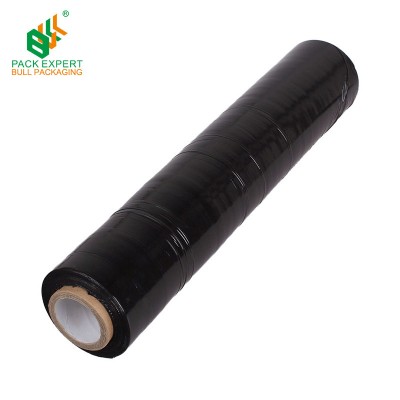 LLDPE black stretch film roll pallet film sealing goods